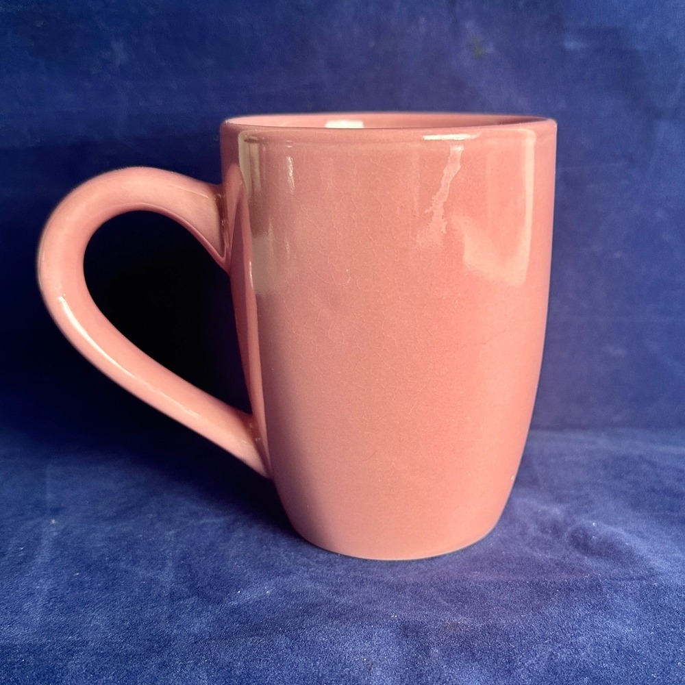 ND EXCLUSIVE Pink Ceramic Coffee Mug Dishwasher Microwave Safe China Used